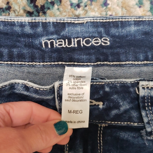 Maurices Jeggings M-Reg, Distressed - Picture 2 of 5
